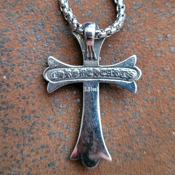 Cross Necklace, steel - Picture 2 of 2